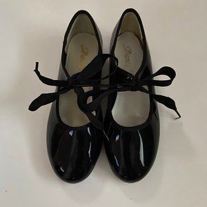 "Dance Class" Girls Black Tap Shoes